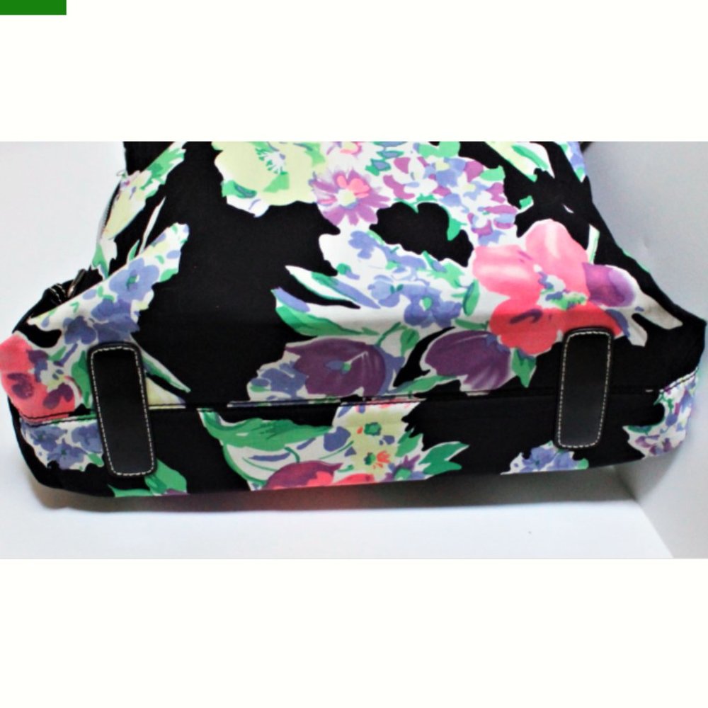 Chaps Multi-color Floral Print Fabric Shoulder Bag - Picture 5 of 8